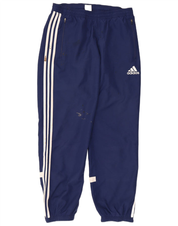 Pantaloni da tuta da uomo Adidas Joggers medi in poliestere blu navy