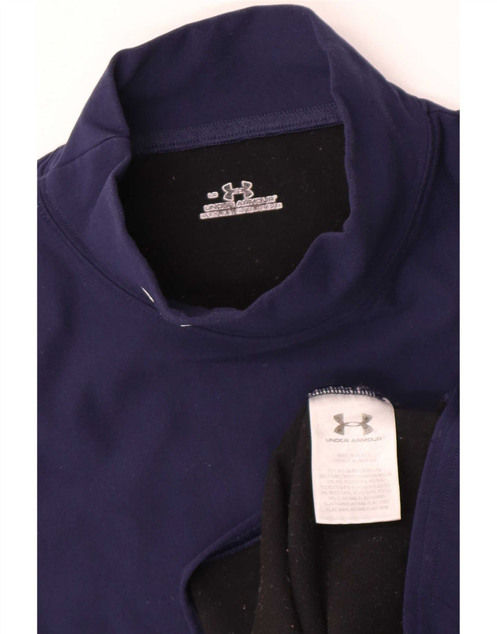 Maglia a maniche lunghe da donna Under Armour UK 14 Large in nylon blu navy