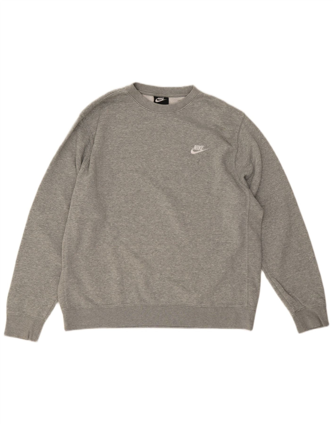 Felpa da uomo Nike Maglione grande in cotone chiazzato grigio