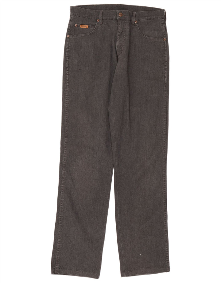 Pantaloni casual dritti elasticizzati Texas da uomo Wrangler W33 L36 cotone grigio