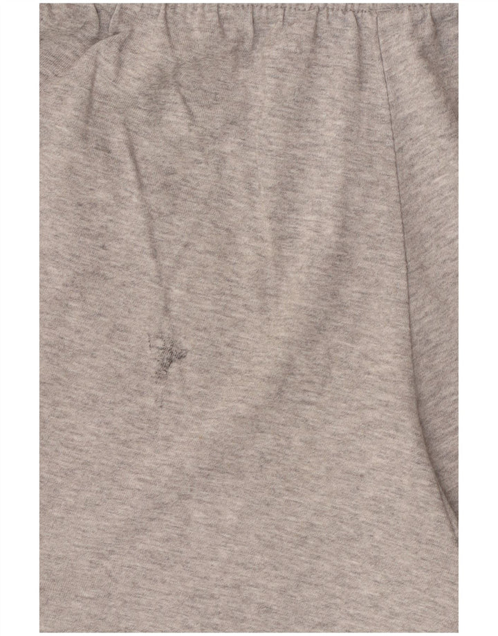 Pantaloncini sportivi da uomo Adidas in cotone chiazzato grigio medio