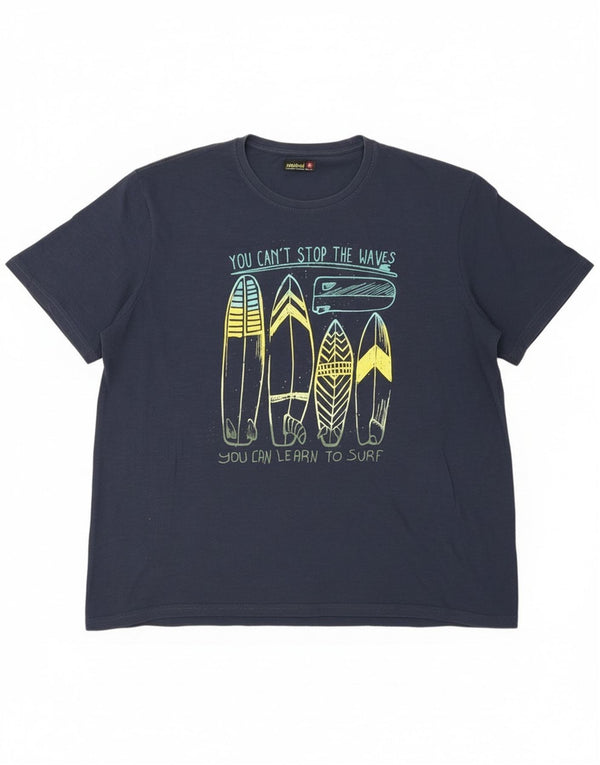 T-shirt grafica da uomo Mistral Top 2XL Blu navy