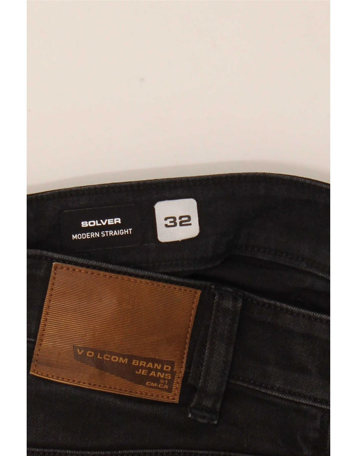 Jeans dritti Solver da uomo Volcom W32 L30 cotone nero