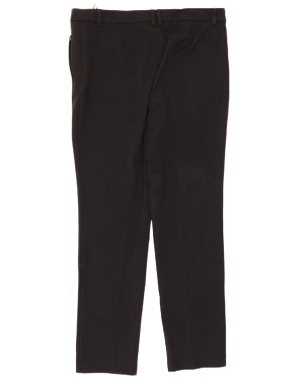 Pantaloni casual dritti da donna Marks & Spencer UK 16 Large W32 L30 neri