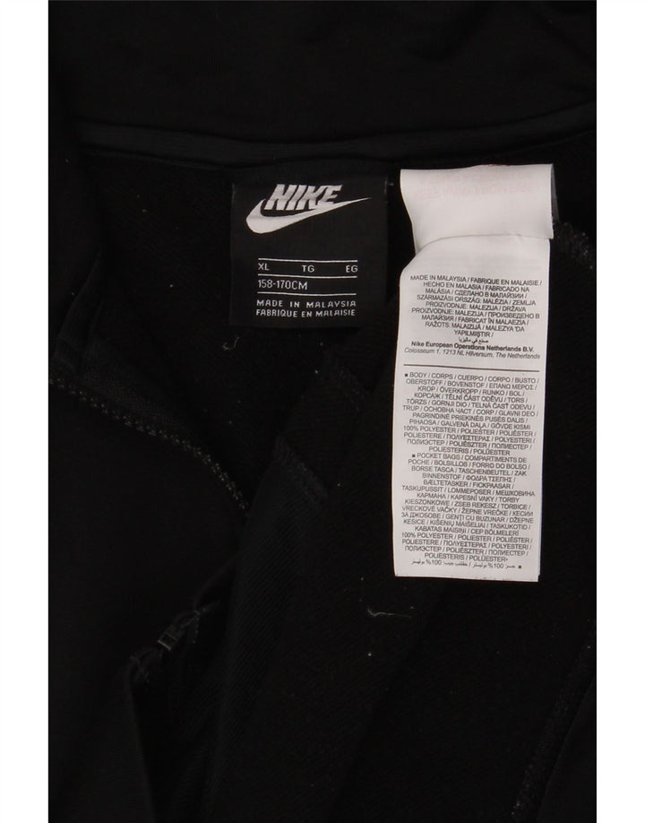 Giacca superiore della tuta da ragazzo Nike 13-14 anni XL poliestere nero