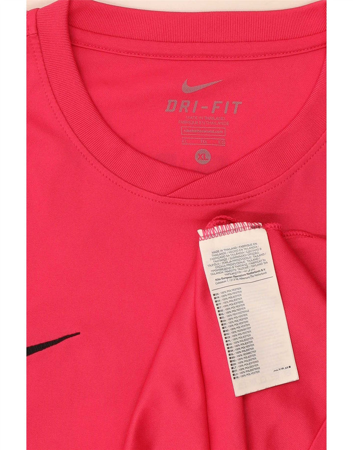 T-shirt grafica da uomo Nike Dri Fit Top XL poliestere rosa