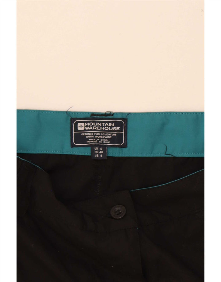 Pantaloncini casual da donna Mountain Warehouse UK 12 medi W30 poliestere nero