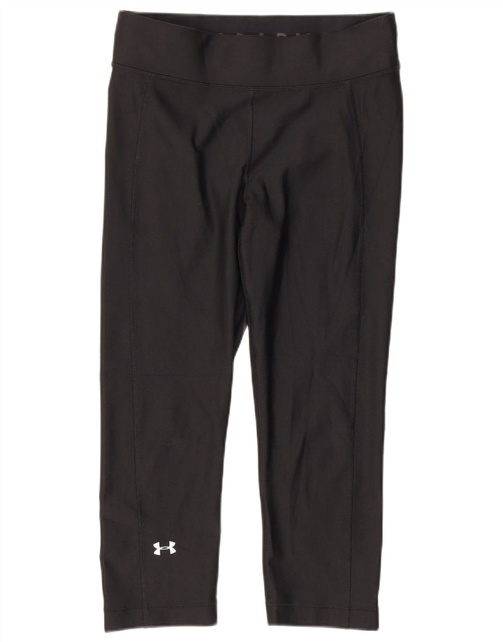 Leggings Under Armour da donna Heat Gear Capri UK 12 poliestere nero medio