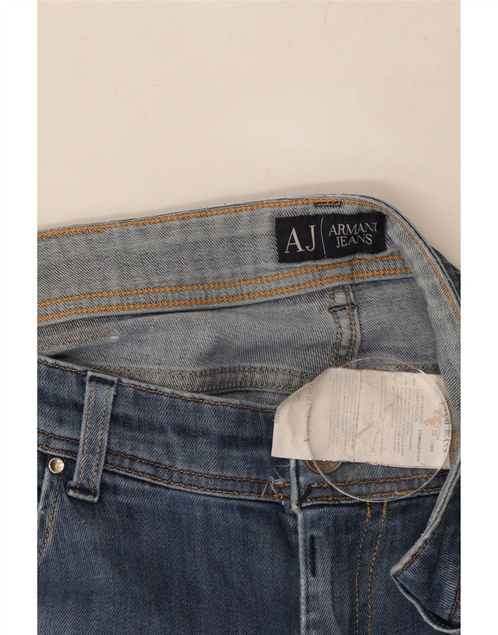 Jeans slim da donna ARMANI W31 L34 cotone blu