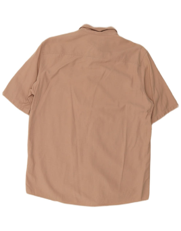 Camicia Cos da uomo a maniche corte in Lyocell beige medio