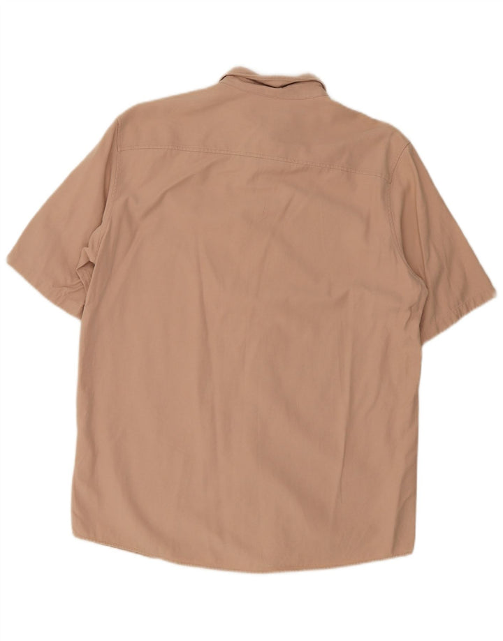 Camicia Cos da uomo a maniche corte in Lyocell beige medio