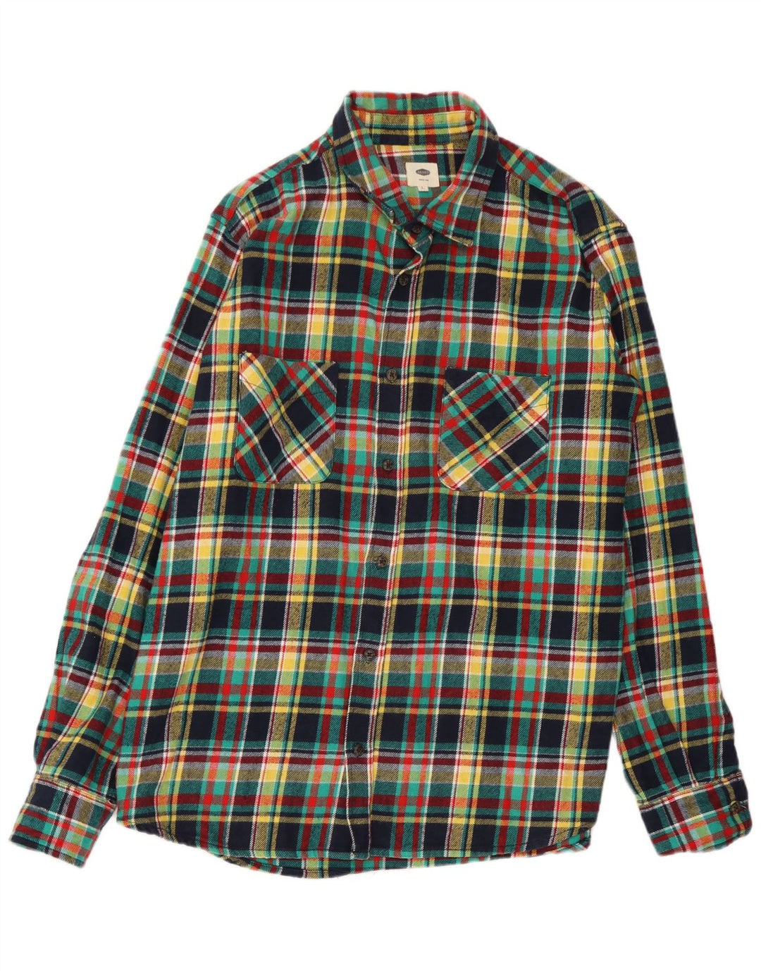 Camicia Scout da uomo in flanella di cotone a quadri multicolore grande