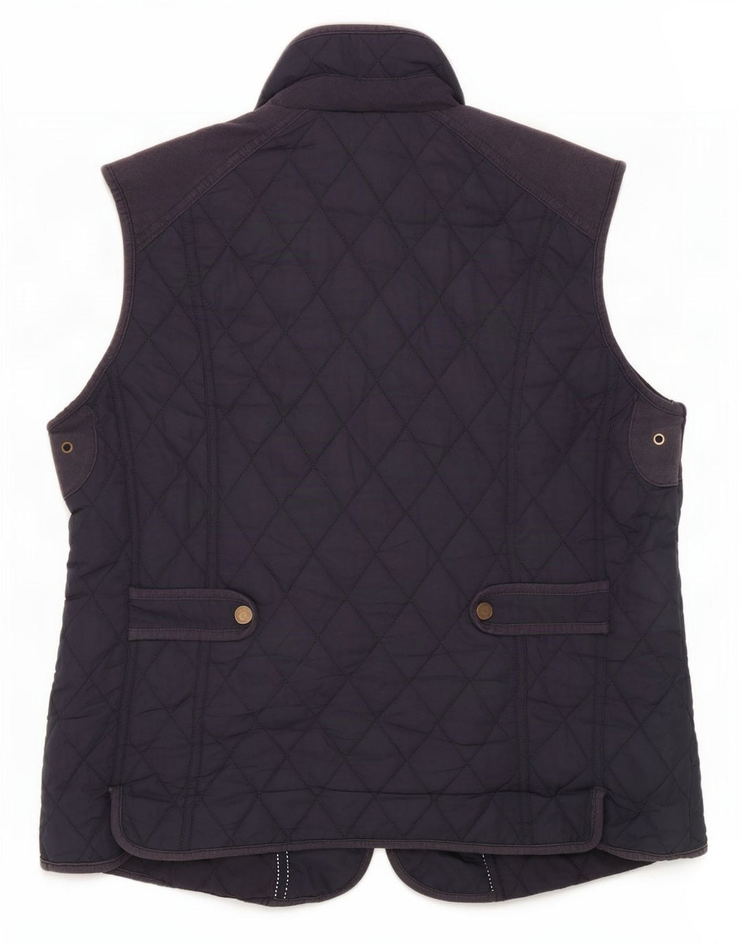 Gilet trapuntato da donna John Lewis UK 16 grande poliestere blu navy