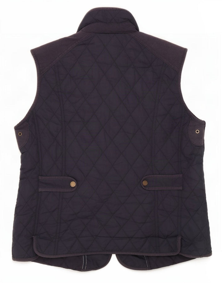 Gilet trapuntato da donna John Lewis UK 16 grande poliestere blu navy