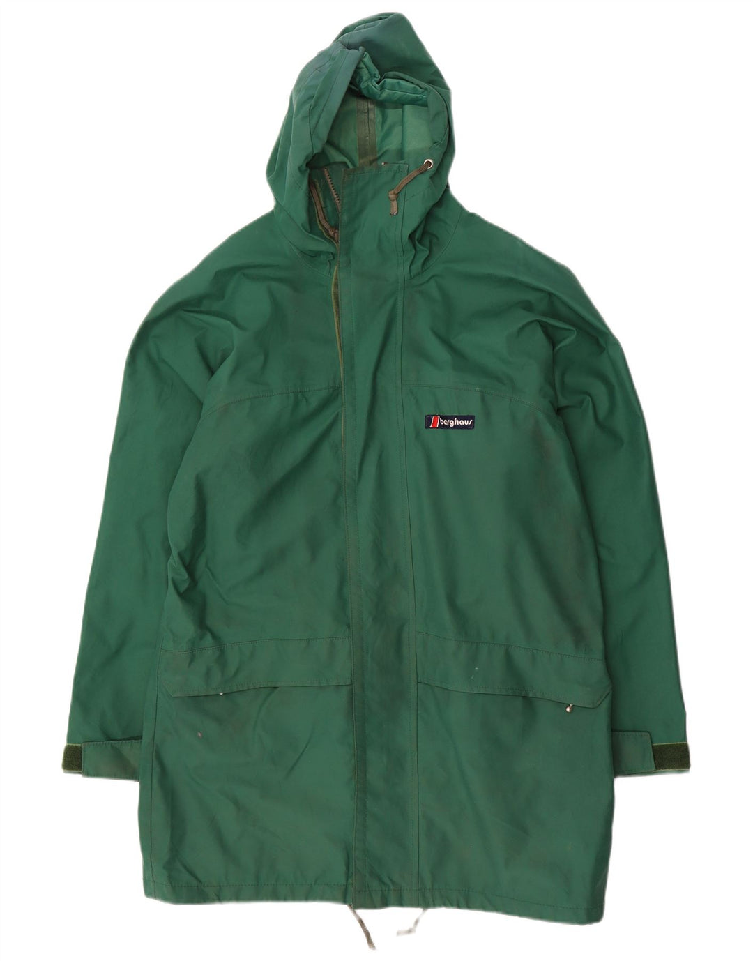Impermeabile con cappuccio da uomo Berghaus UK 38 nylon verde medio