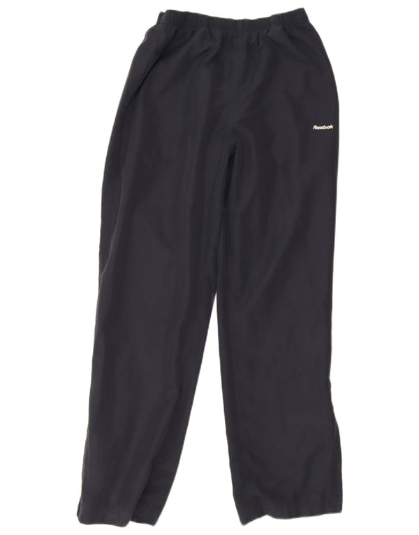 Pantaloni da tuta da donna Reebok UK 10 Small Blu Navy Poliestere
