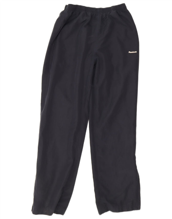 Pantaloni da tuta da donna Reebok UK 10 Small Blu Navy Poliestere