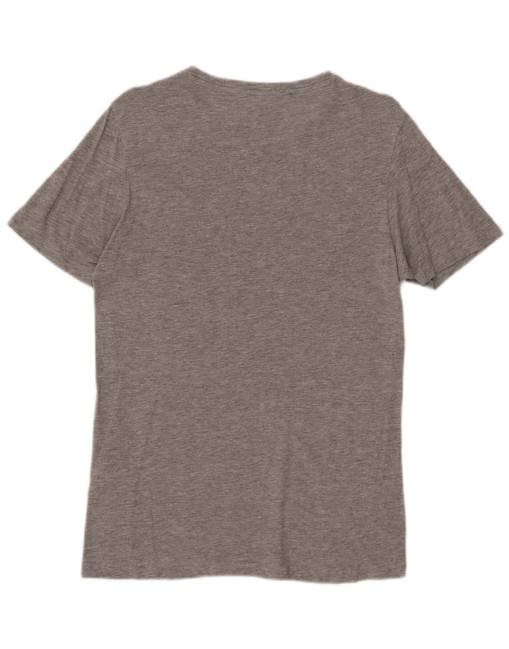 T-shirt da uomo Jack & Jones Top piccola in cotone chiazzato grigio