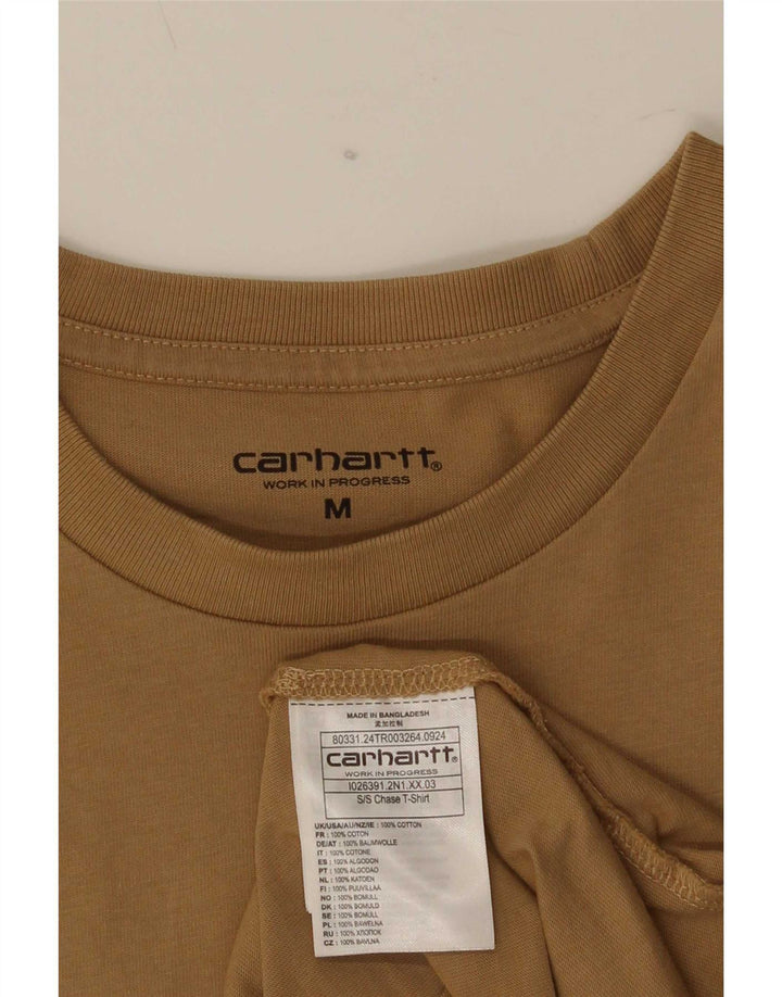 T-shirt da uomo Carhartt Top in cotone marrone medio