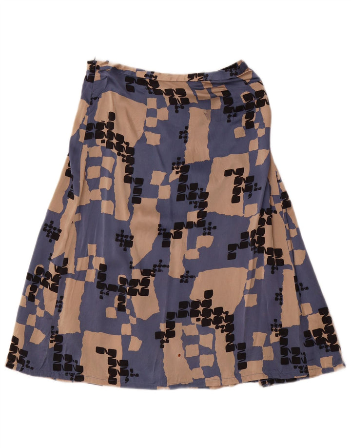 Set gonna 2 pezzi da donna LES COPAINS IT 42 medio W28 seta geometrica blu