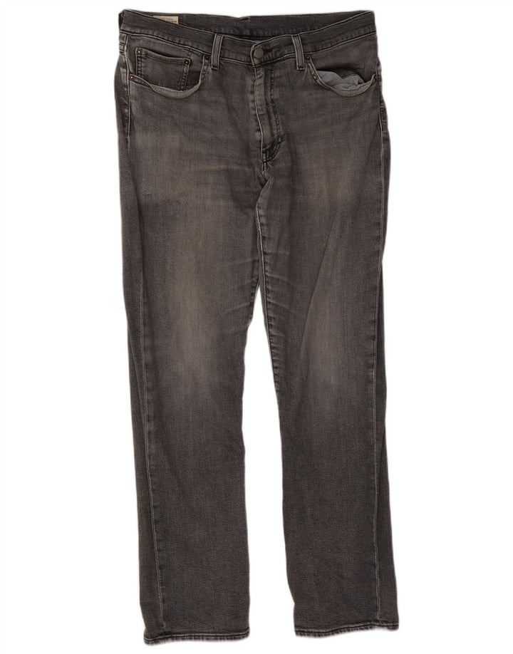 Jeans dritti da uomo Levi's W34 L32 cotone grigio