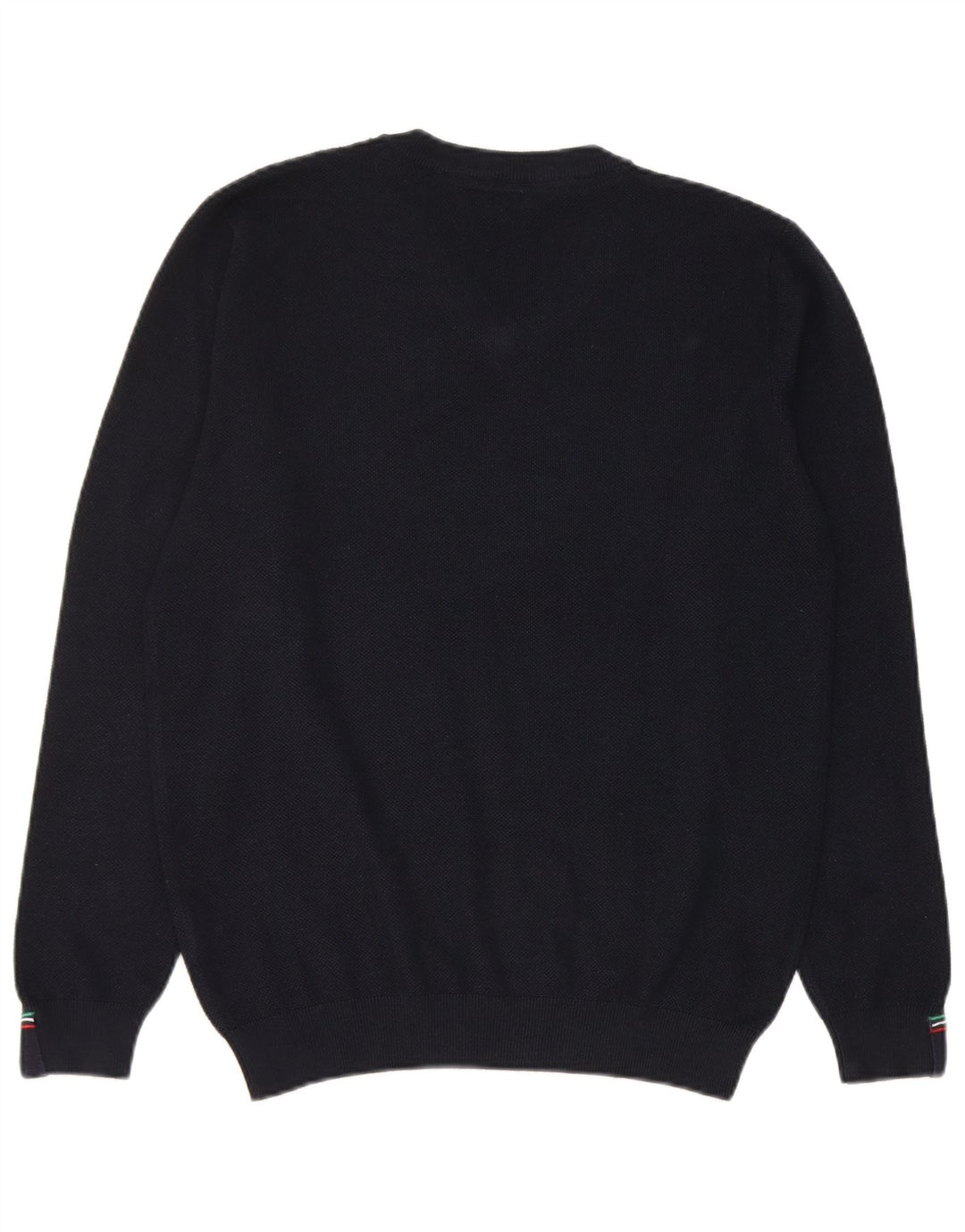 Maglione da uomo con scollo a V Avirex in viscosa media blu navy