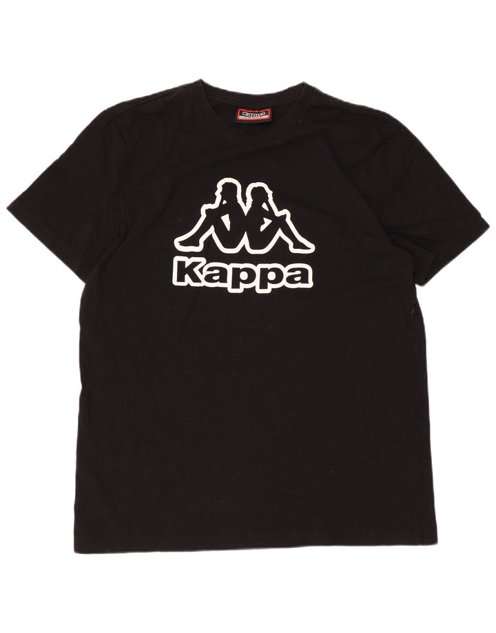 Maglietta grafica da donna Kappa Top UK 16 Large Nera