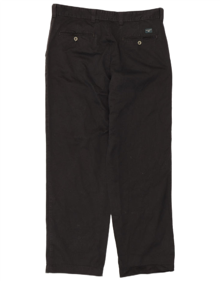 DOCKERS Pantaloni chino dritti da uomo W36 L32 cotone nero