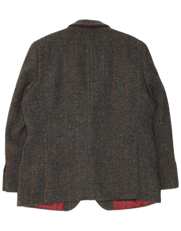 MARKS & SPENCER Giacca blazer da uomo a 2 bottoni EU 54 2XL Lana nuova a quadri verdi