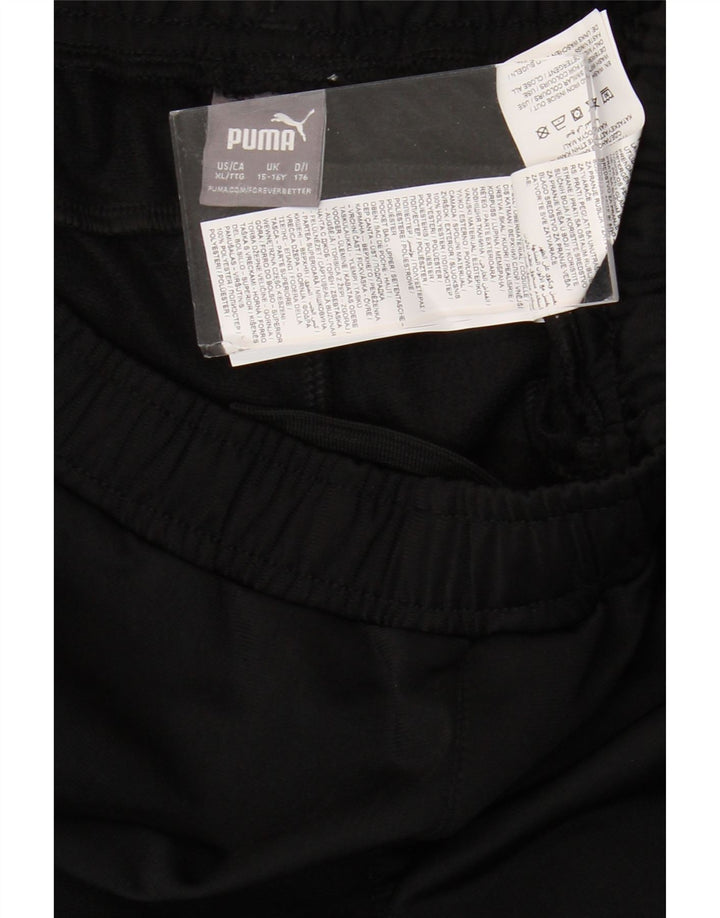 Pantaloni della tuta da ragazzo PUMA 15-16 anni in poliestere nero