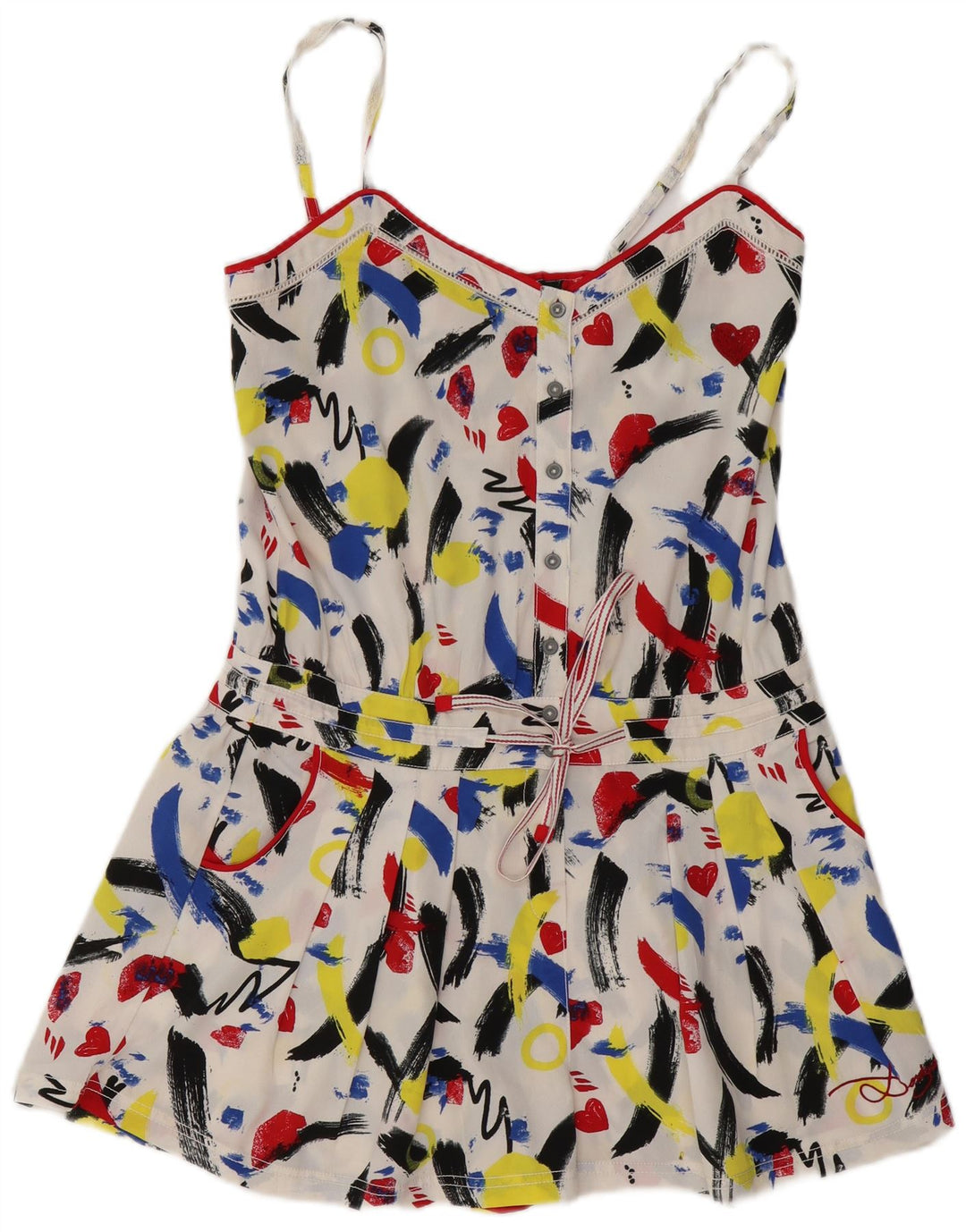 DESIGUAL Tutina da donna con motivo astratto EU 38 media multicolore