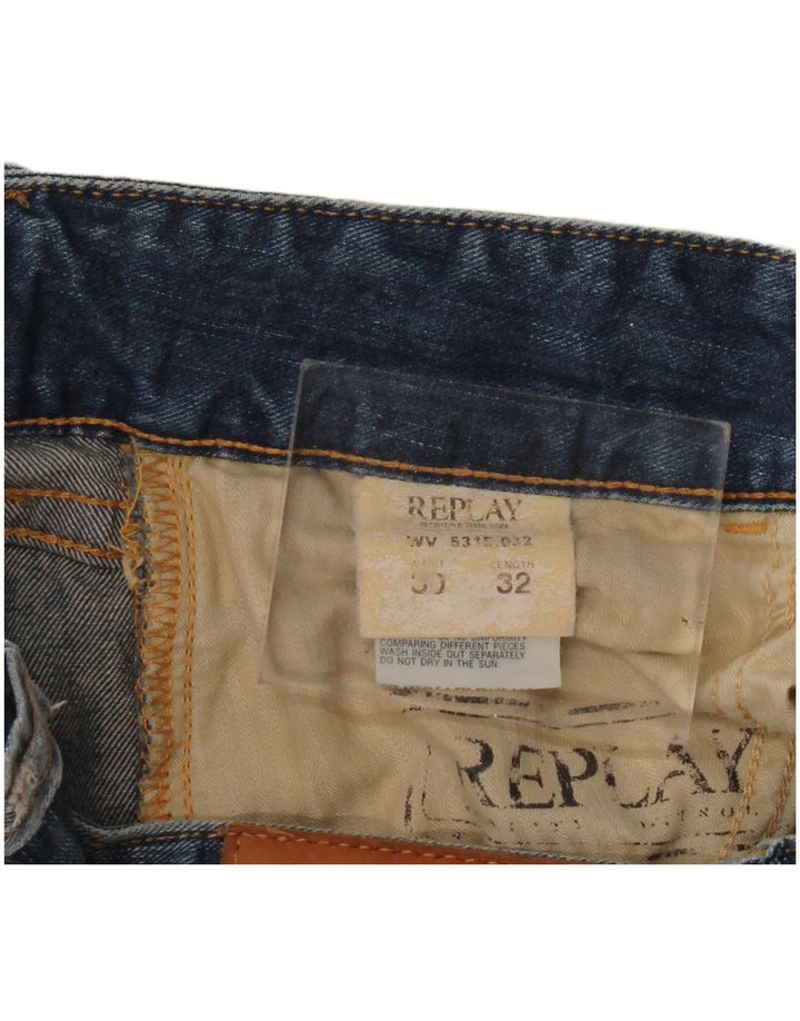 Jeans bootcut da donna Replay W30 L32 cotone blu