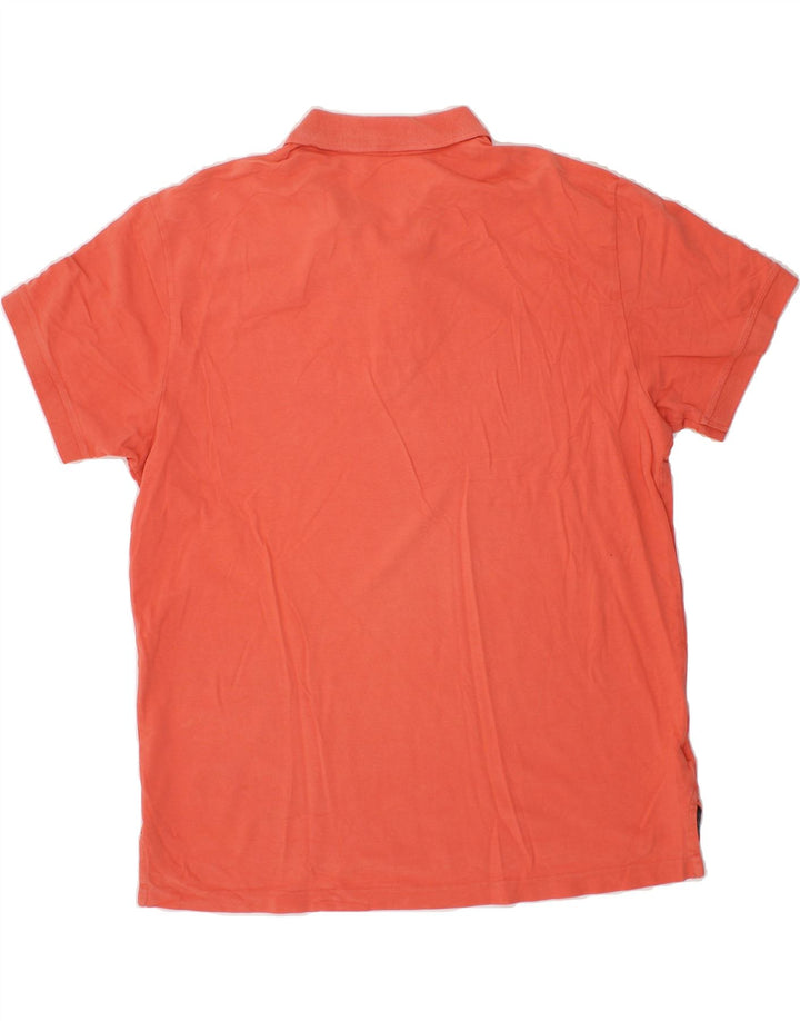 EDDIE BAUER Mens Polo Shirt XL Orange Cotton Vintage Eddie Bauer and Second-Hand Eddie Bauer from Messina Hembry 