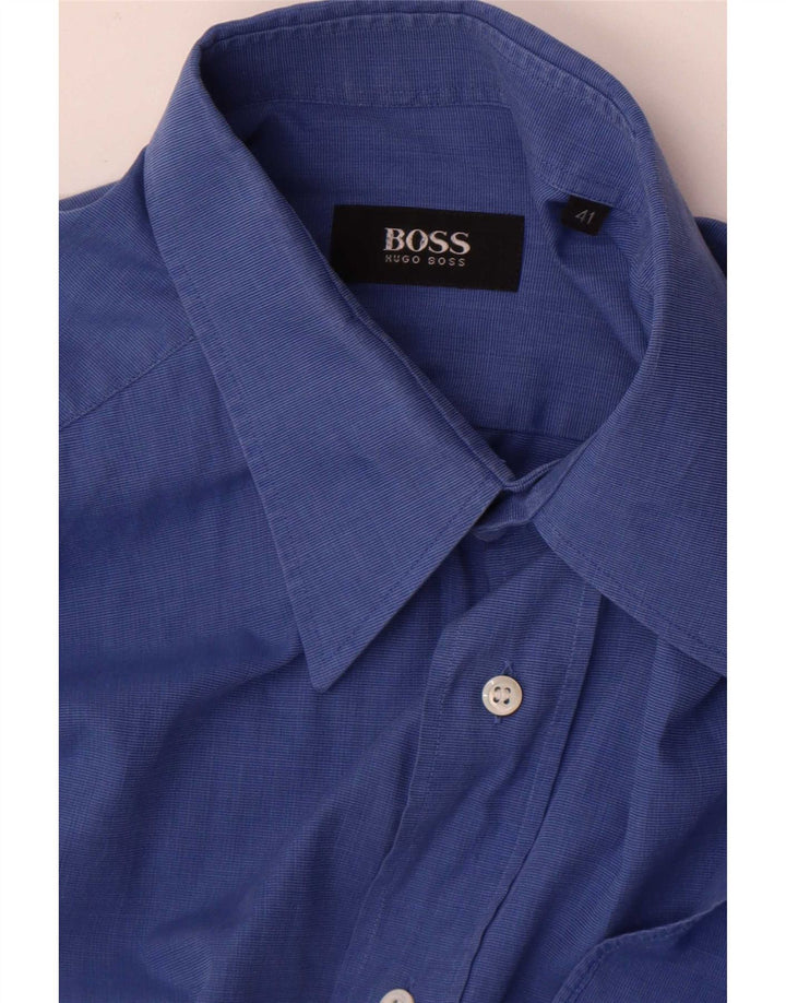 Camicia da uomo Hugo Boss taglia 41 grande blu