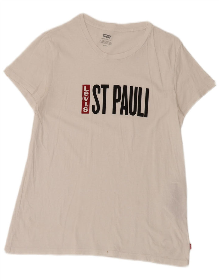 T-shirt grafica da uomo Levi's Top piccola in cotone bianco