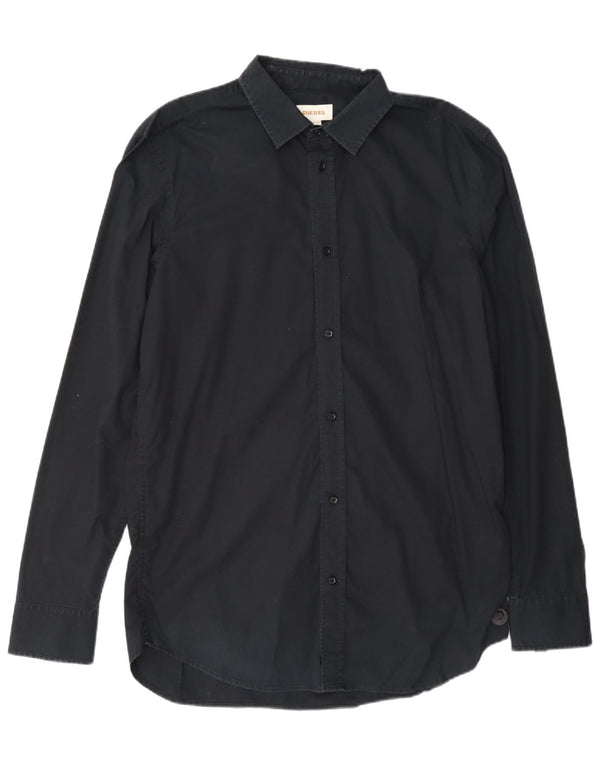 Camicia da uomo Diesel XL in cotone nero