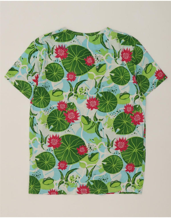 T-shirt Cropp da uomo dalla vestibilità regolare, grande, in cotone floreale verde