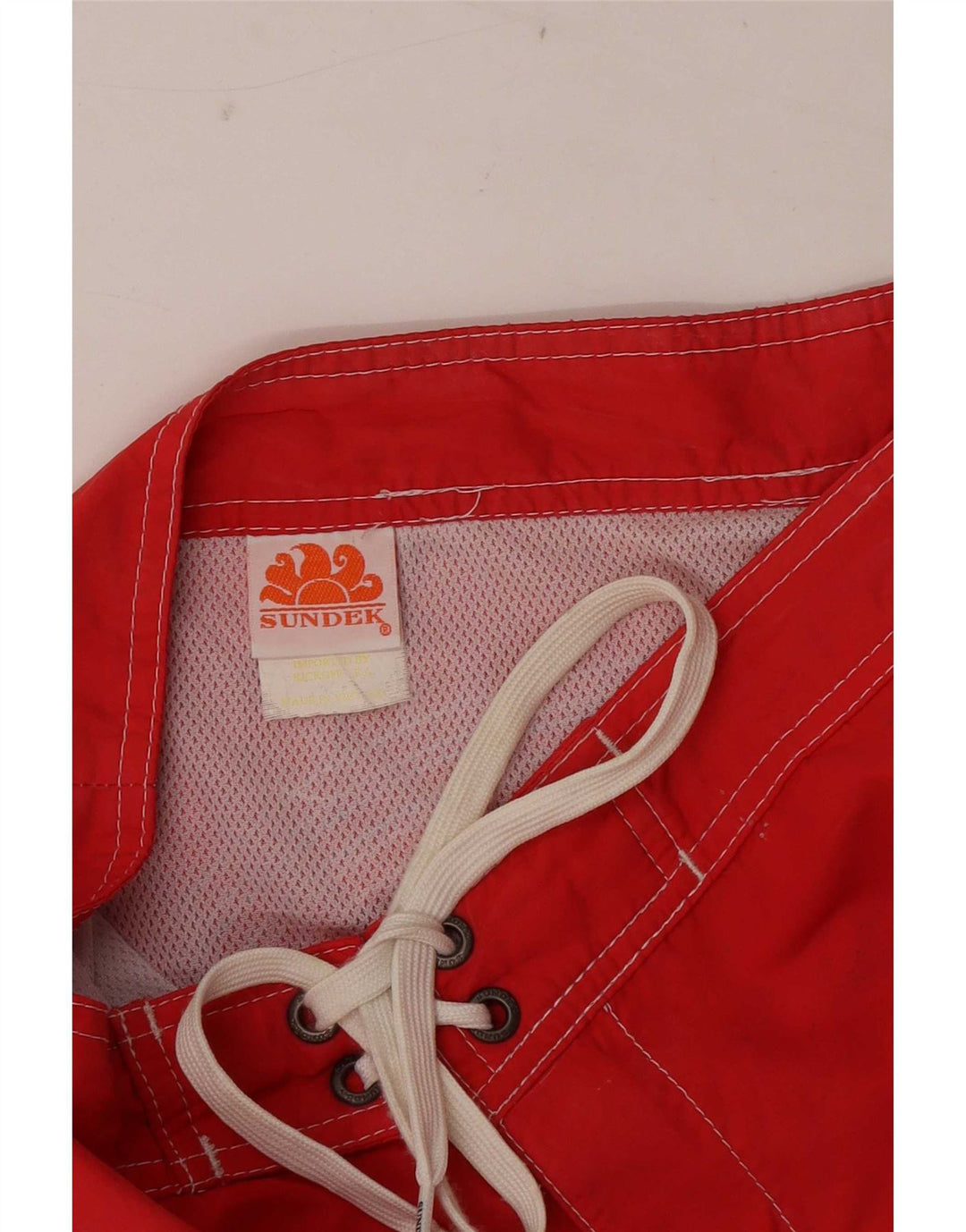 Pantaloncini da bagno da uomo Sundek nylon rosso medio