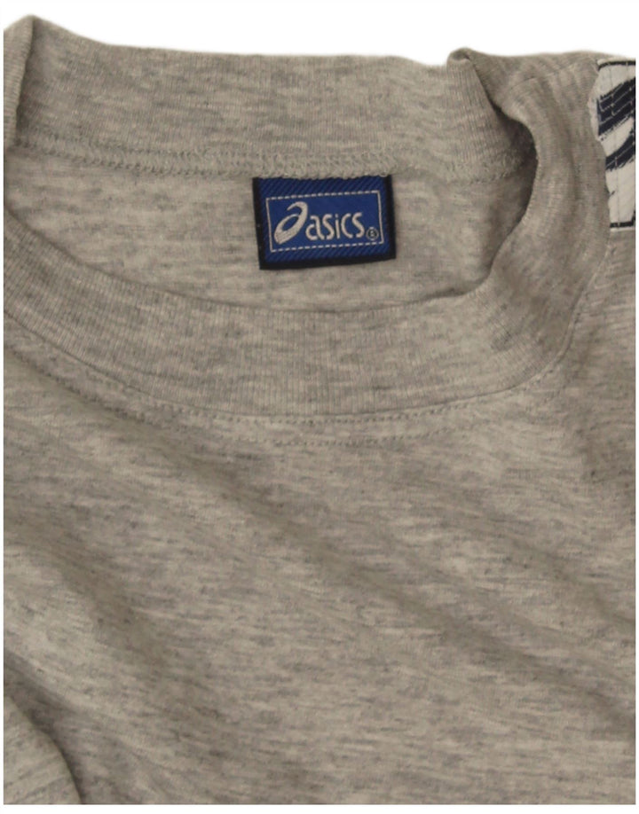 T-shirt grafica corta da donna Asics Top UK 14 Grigio medio chiazzato