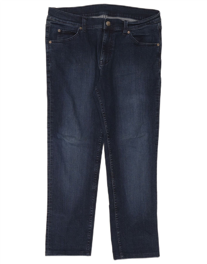 Jeans dritti da donna economici Monday W32 L26 cotone blu navy