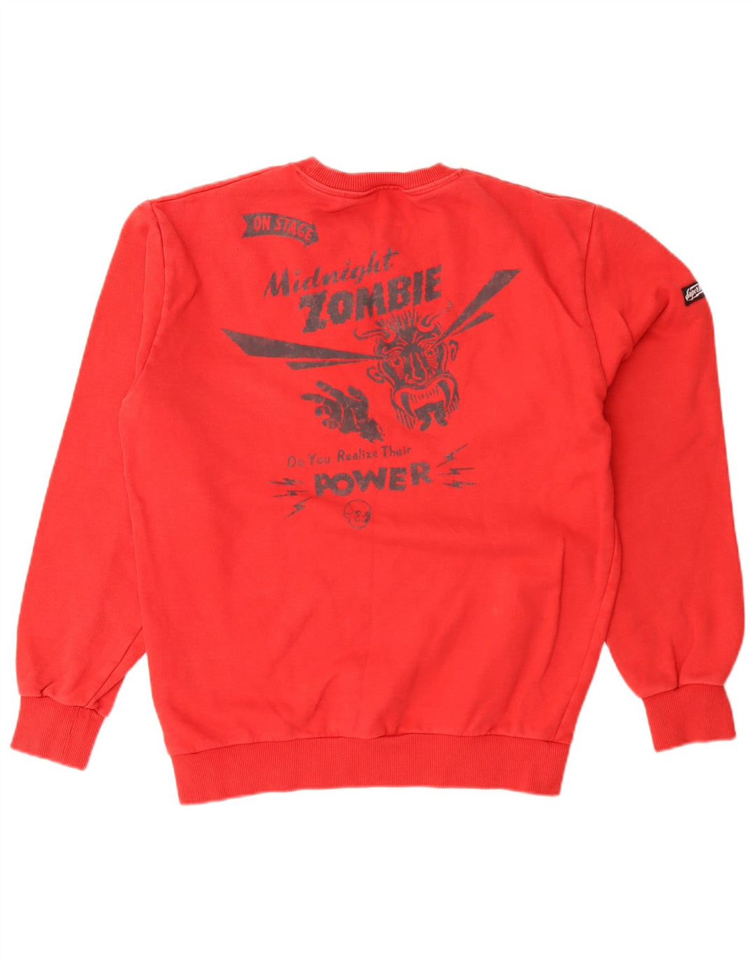 Felpa grafica da uomo Superdry Maglione rosso medio
