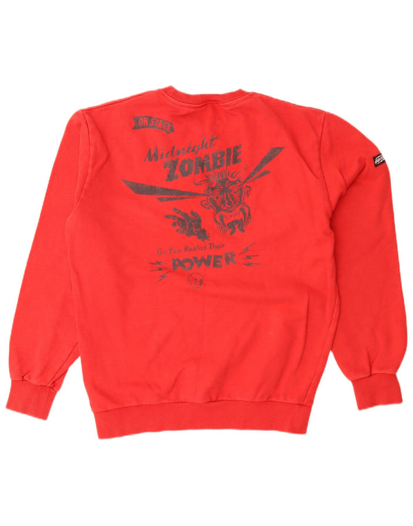 Felpa grafica da uomo Superdry Maglione rosso medio