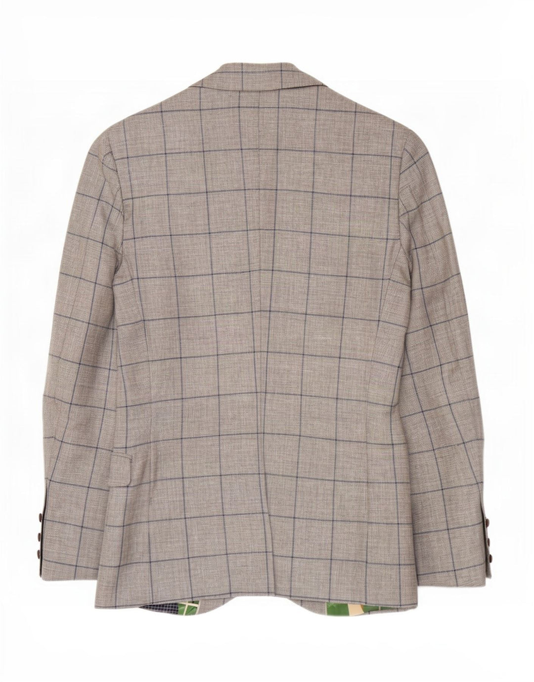 Joules Giacca blazer slim fit da uomo a 2 bottoni UK 34 XS lana a quadri grigia