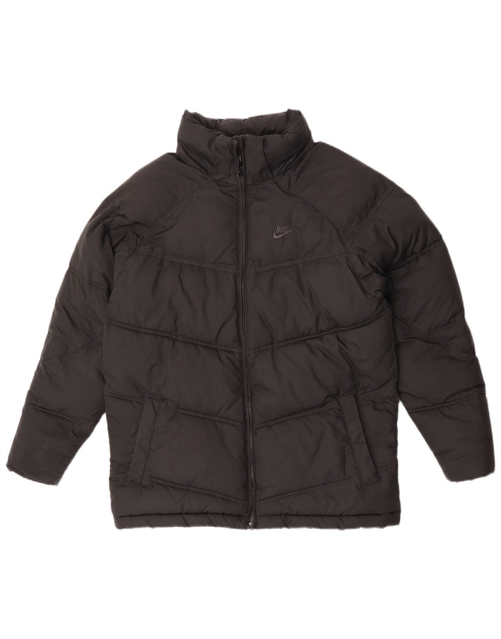 Giacca imbottita con cappuccio Nike da bambino 13-14 anni XL poliestere nero