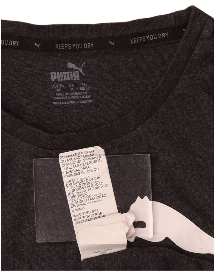 Canotta grafica da uomo PUMA in cotone mélange grigio medio