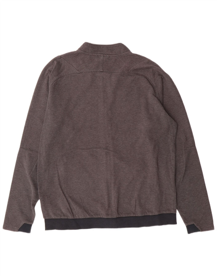 Giacca da tuta da uomo Puma Large in cotone grigio