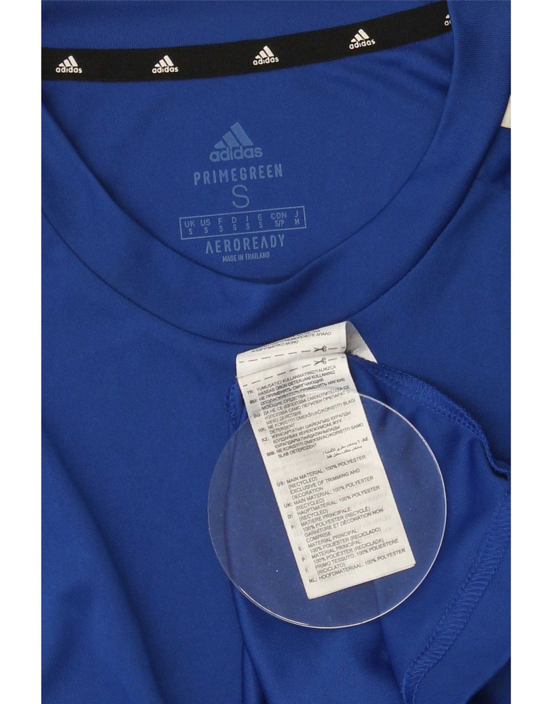 Maglietta Adidas Aeroready da uomo, piccola, in poliestere blu