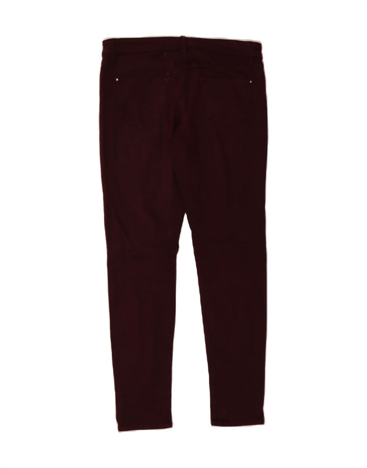 MASSIMO DUTTI Womens Skinny Jeans EU 40 Medium W30 L30 Burgundy Vintage Massimo Dutti and Second-Hand Massimo Dutti from Messina Hembry 