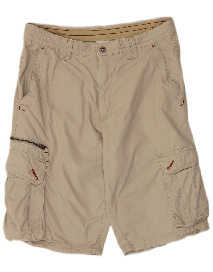 Pantaloncini cargo da uomo Columbia W34 Large in cotone beige