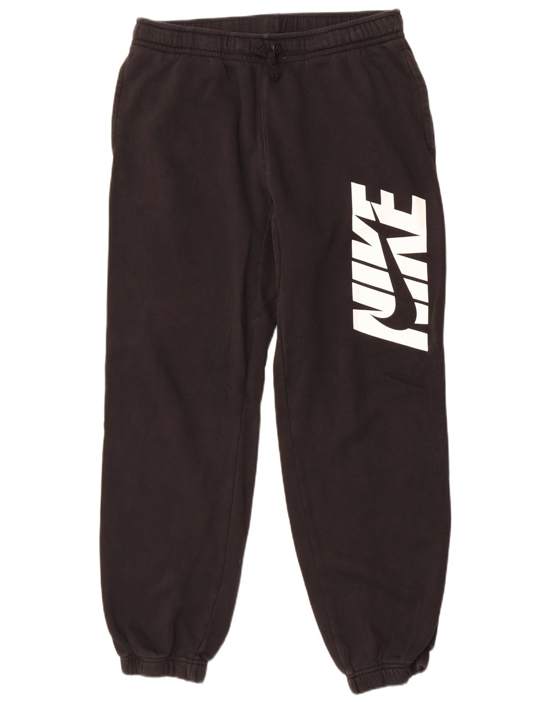 Pantaloni da tuta con grafica Nike da uomo, pantaloni da jogging, grandi, cotone nero